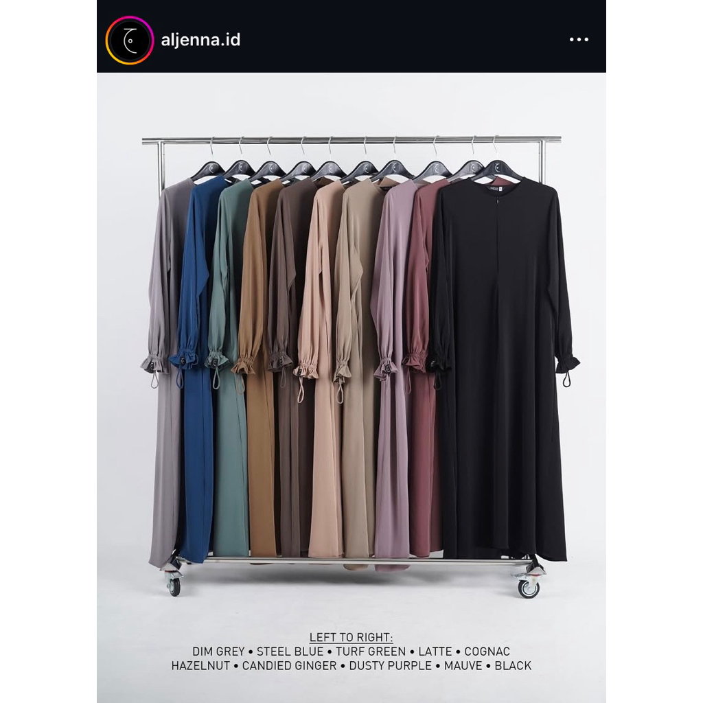 Kasya dress By Aljenna ( warna Mauve / size M / PB 135cm )