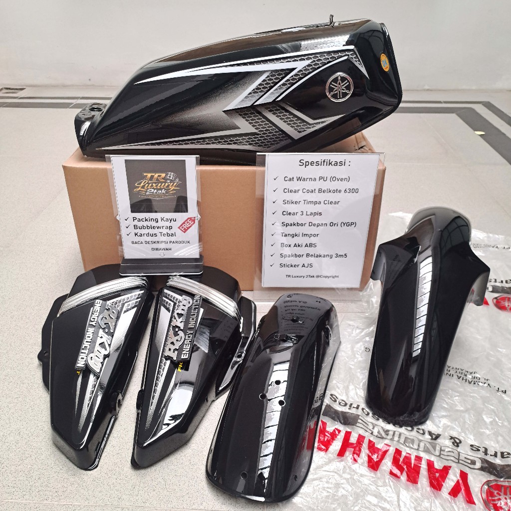 Body Bodi Set RX King 2004 Hitam Biru