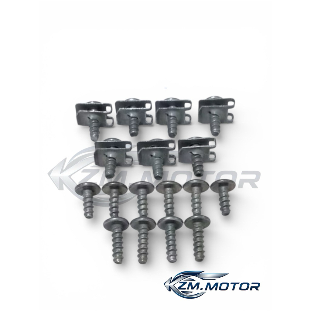 Baut Full Set Cover bodi Motor Body Batok Depan Yamaha Xeon 125 Fi Karbu Karburator Lama