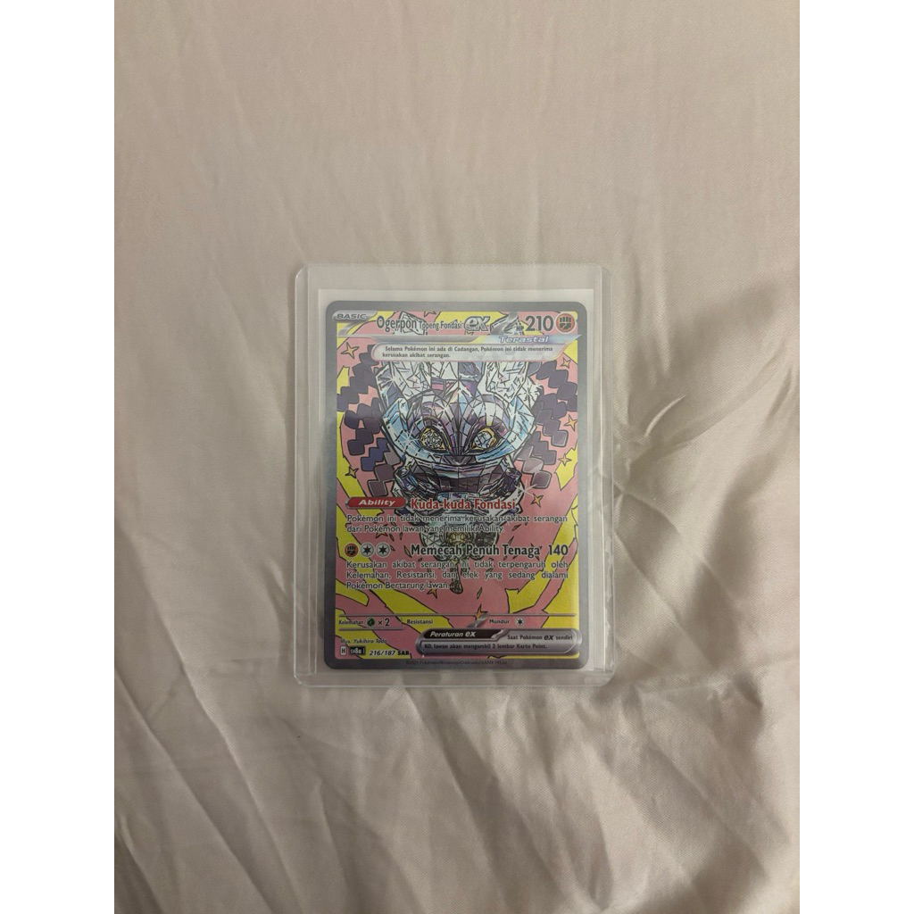 Pokemon TCG Indo Ogerpon Topeng Fondasi EX SAR SV8A