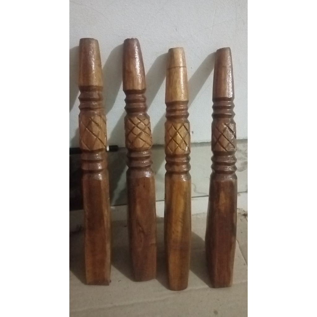 gagang joran pahul bahan kayu jati