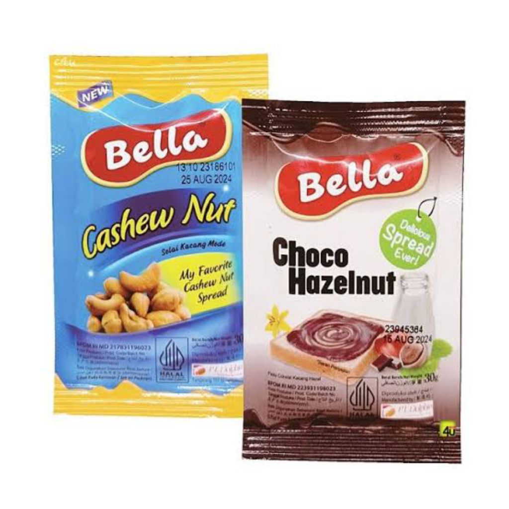 BELLA SELAI SACHET CASHEW NUT CHOCO HAZELNUT 30 GRAM