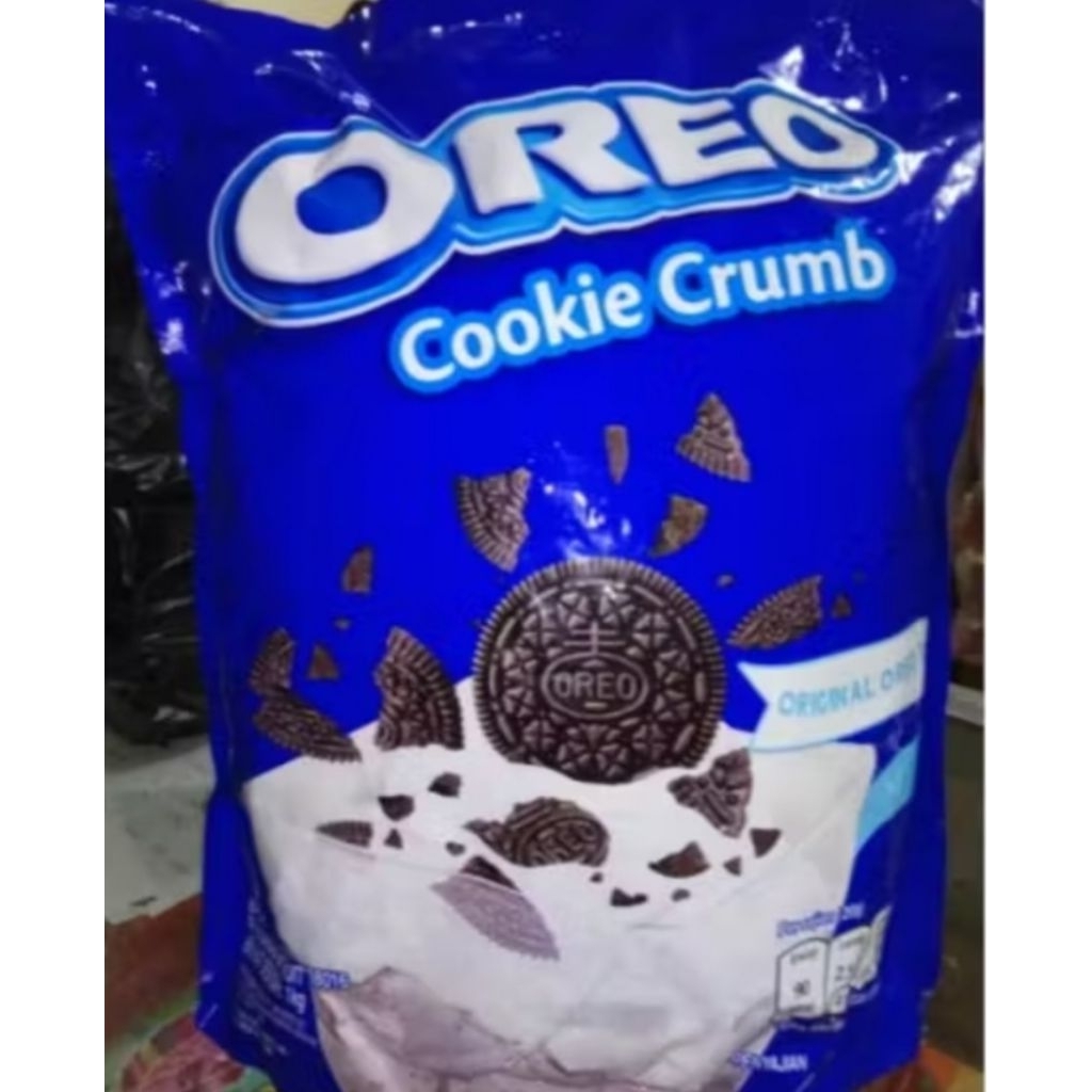 Oreo Crumb Cookie 1 KG - Bubuk Kasar Biskuit Asli, Tanpa Krim, Cocok untuk Toping