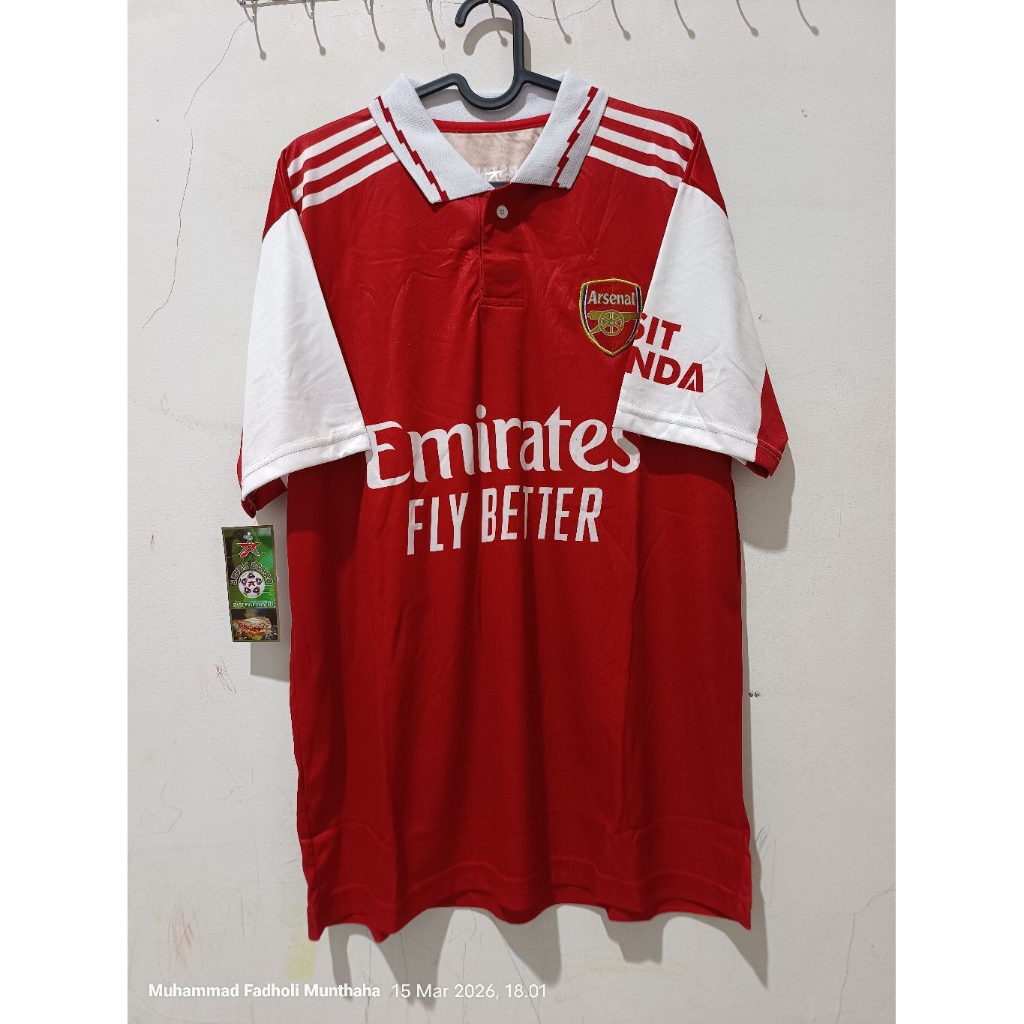Jersey Langka (7 star) Arsenal Home 2022/2023