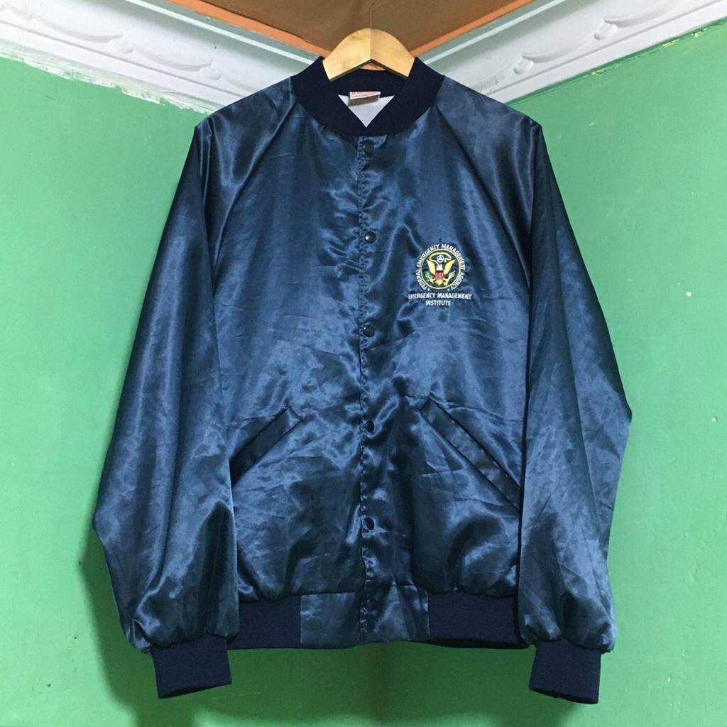 Vintage Cardinal Nylon Bomber Jacket