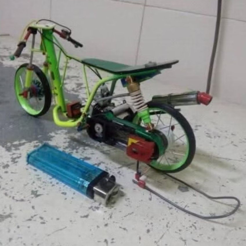 miniatur motor drag Honda beat karbu trondol versi balap scala1:16