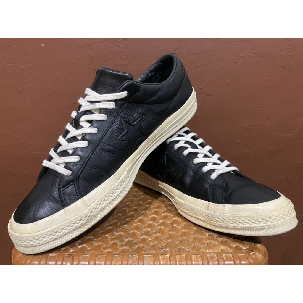Converse One Star Black Leather