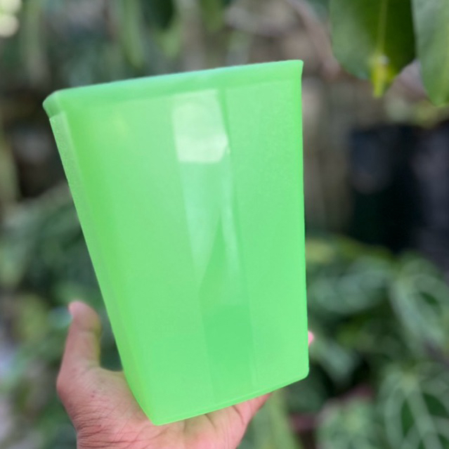 TOPLES TAMPA TUTUP SQUER 1 Liter diameter 13cm x 12cm TUPPERWARE ORIGINAL