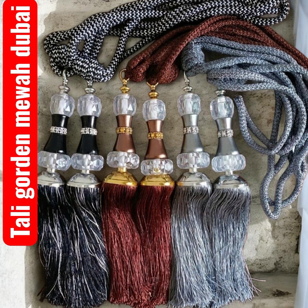 TALI GORDEN SUPER MEWAH ELEGAN/TASEL DUBAI PREMIUM/PENGIKAT GORDEN PREMIUM