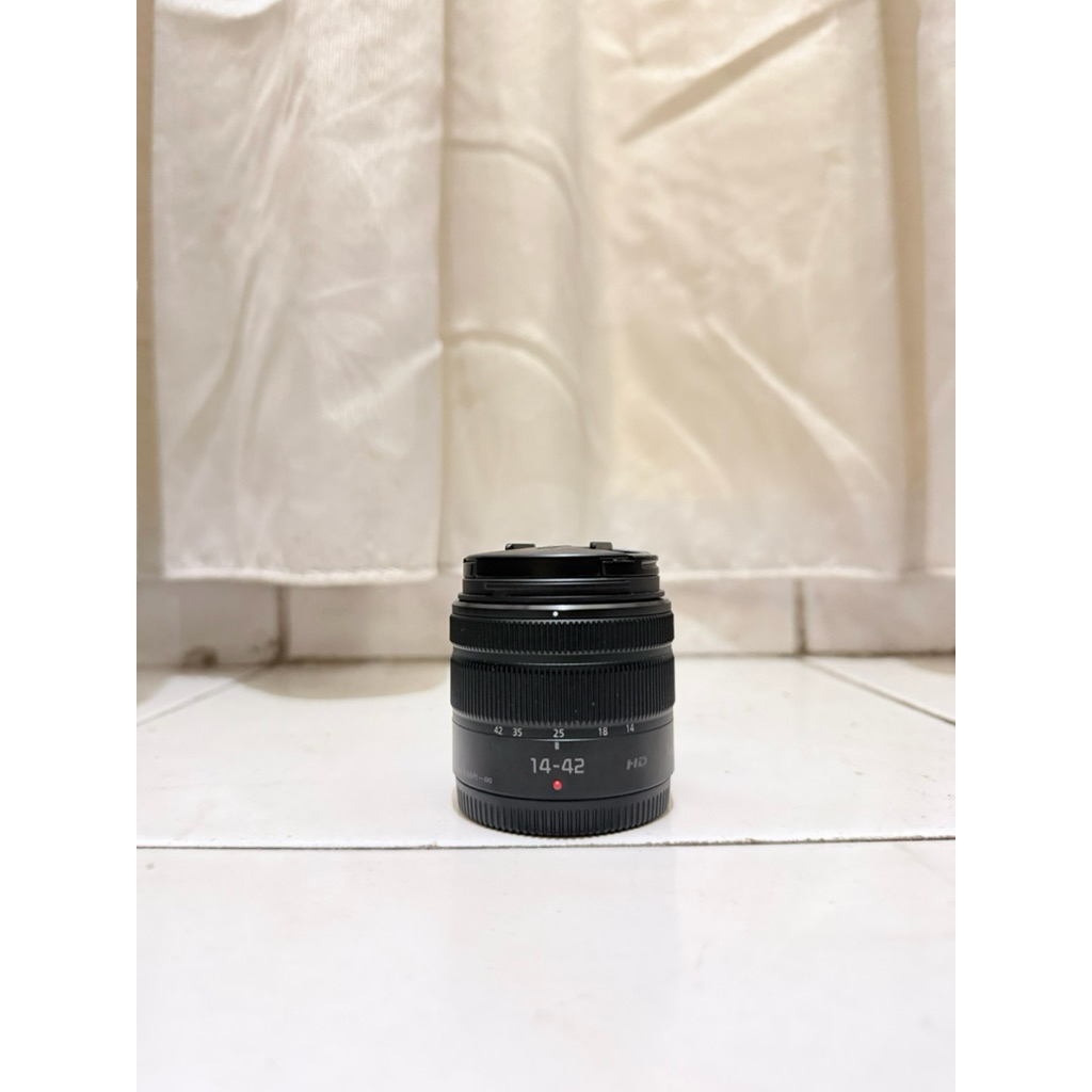 Lensa Kit Panasonic Lumix 14-42mm F3.5-5.6 Mulus No Hood MEGA OIS