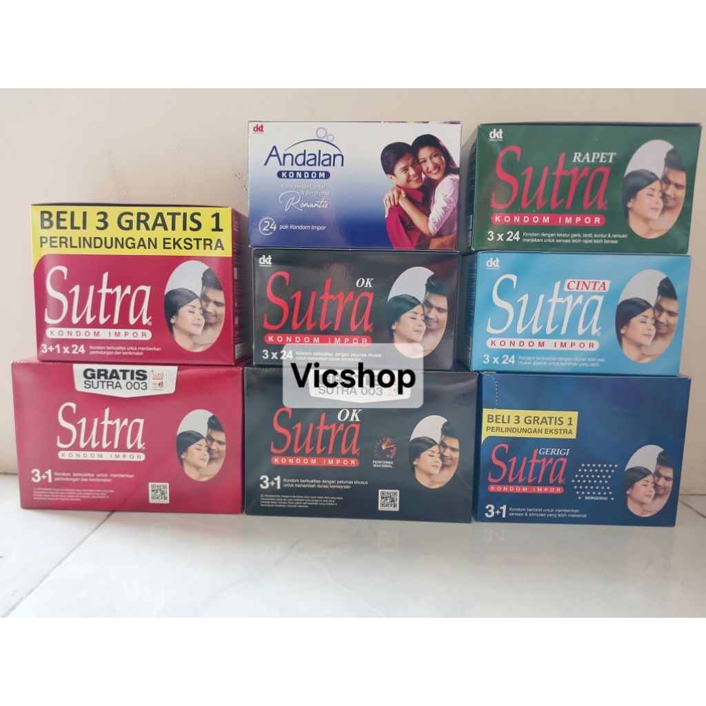 1 BOX isi 24 Sutra Merah Gerigi Hitam OK