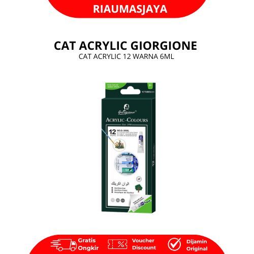 CAT ACRYLIC GIORGIONE 6ML 12 WARNA