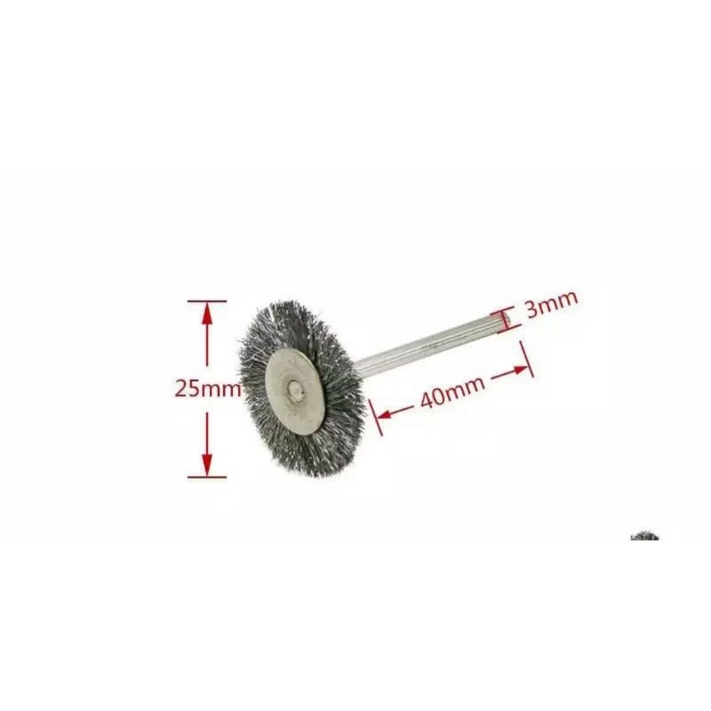 sikat kawat mini mata bor sikat kawat mini grinder mini brush piring silver
