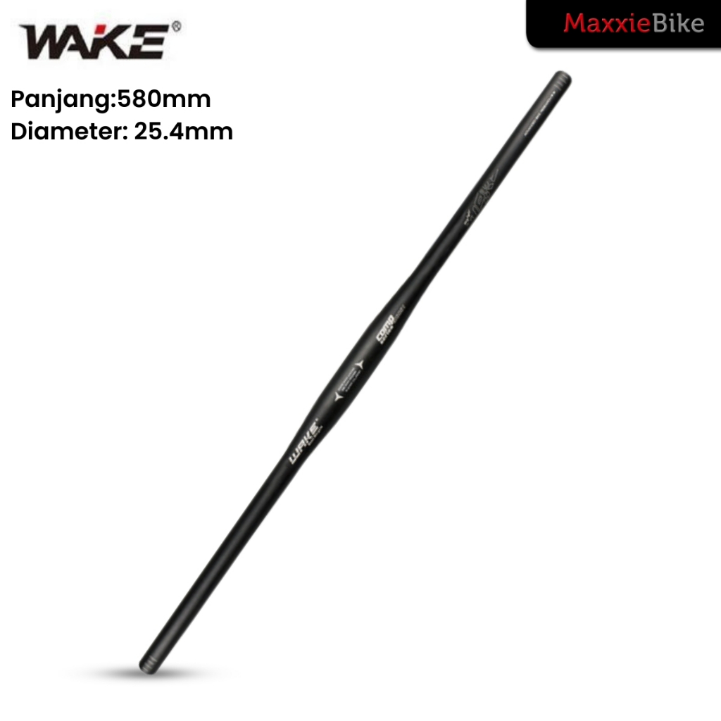 WAKE HB010 Flat Handlebar Stang Sepeda Lipat 25.4x580mm Aluminum Alloy FoldingBike StraightHandlebar