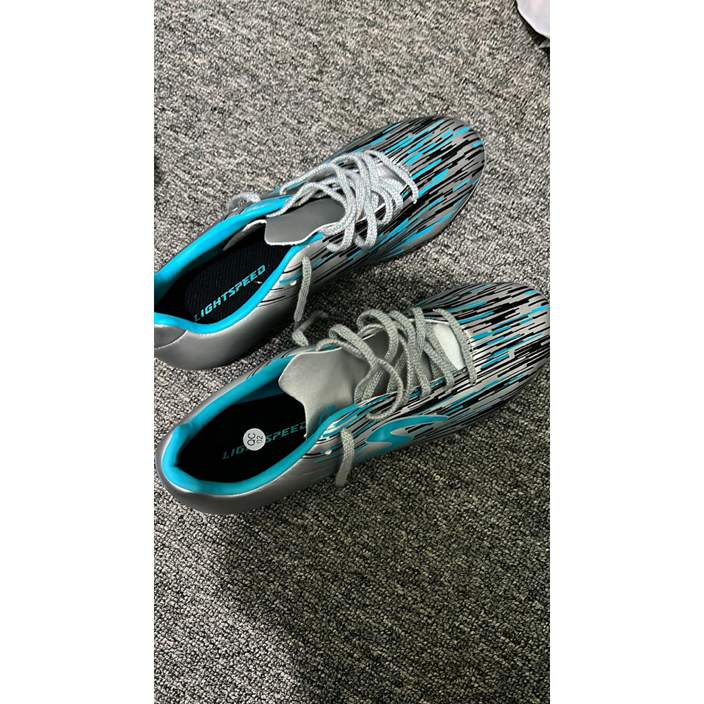 SEPATU BOLA SPECS LIGHTSPEED REBORN AQUA / SILVER / HITAM