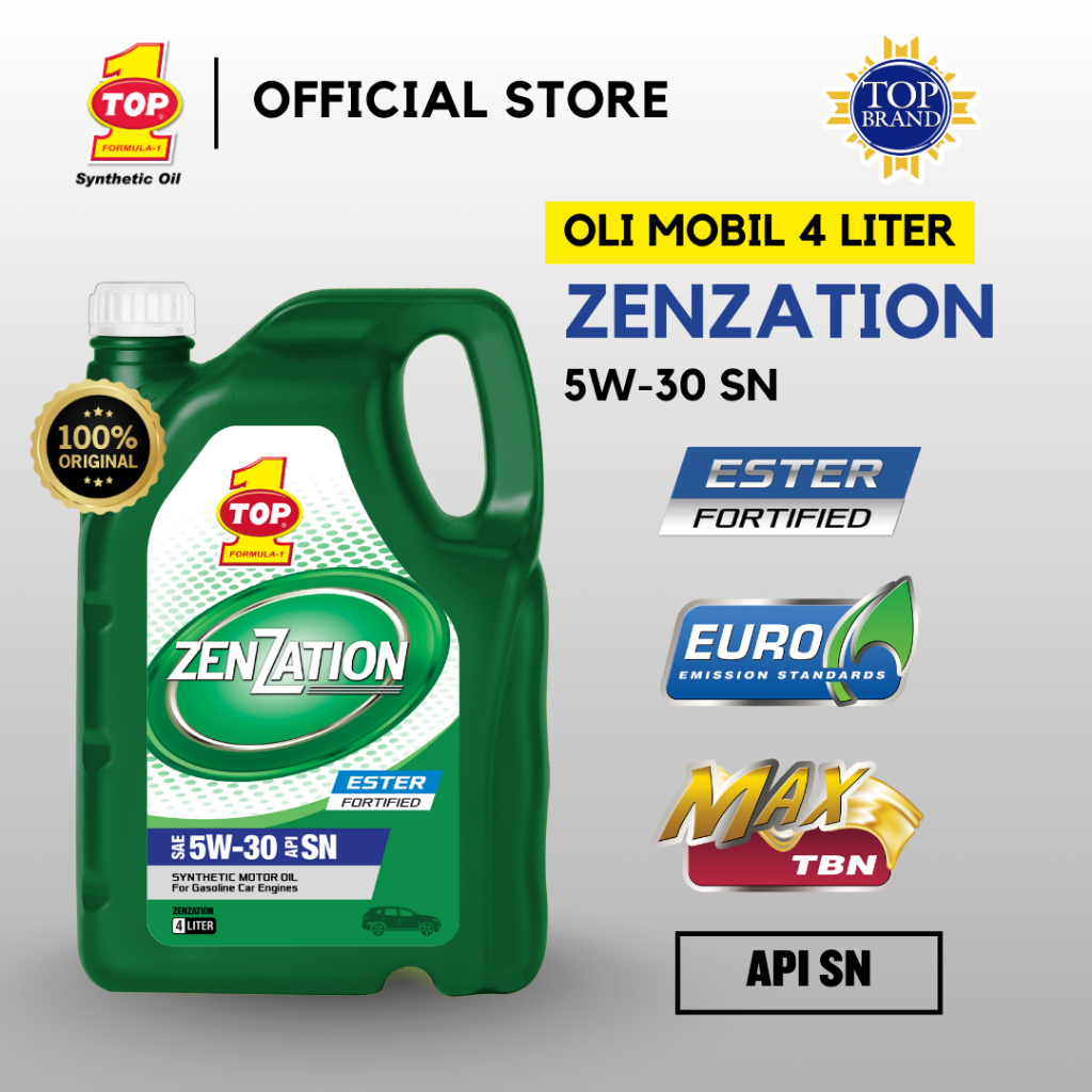 TOP 1 Oli Mobil SMO ZENZATION SAE 5W-30 4L - Ayla - Calya - HRV - Outlander
