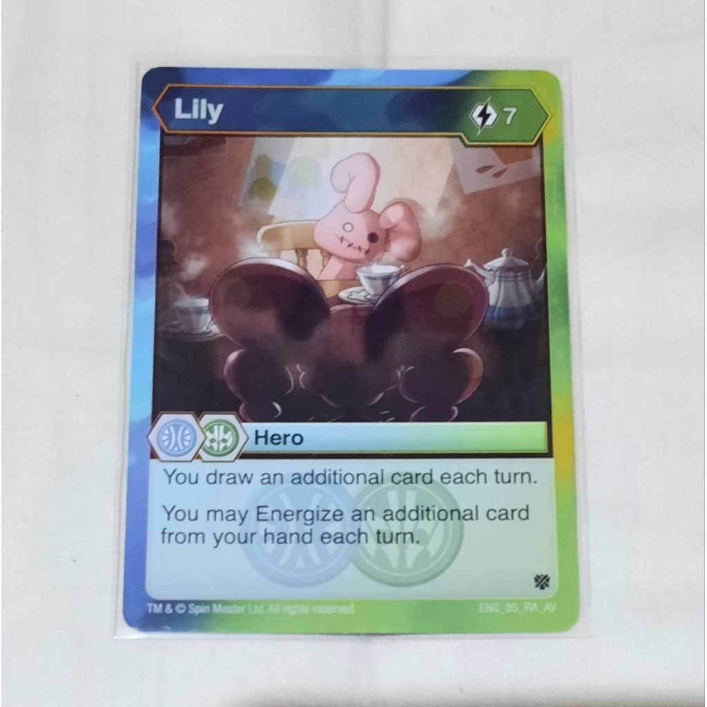 Kartu Bakugan Lily Aquos Ventus Hero card tcg spin master