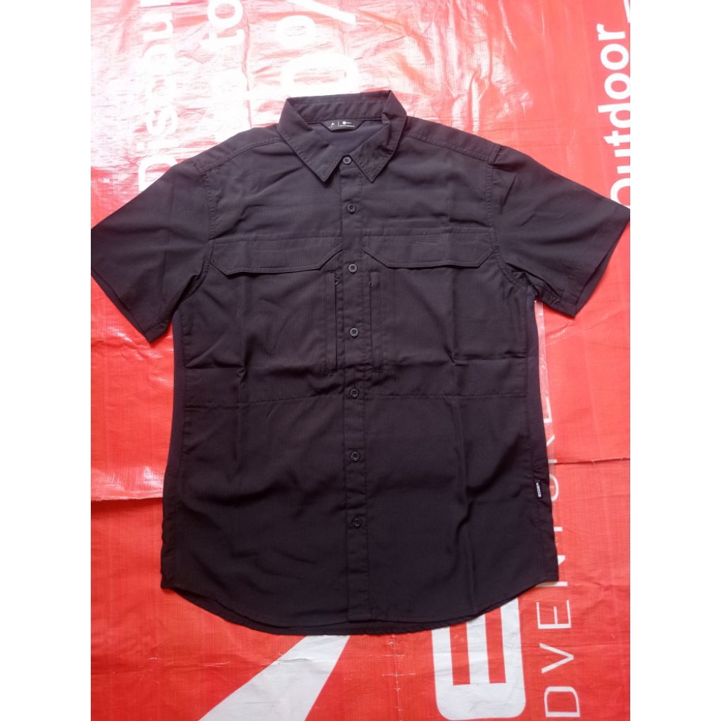 Kemeja Gunung Eiger Mens Vanaseeker SS Blak Size L