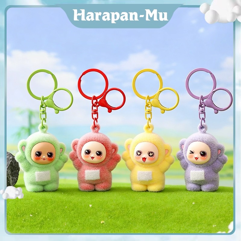 Gantungan Kunci Teletubbies Bludru / Boneka Kecil Teletubbies Lucu Bahan Bulu Halus