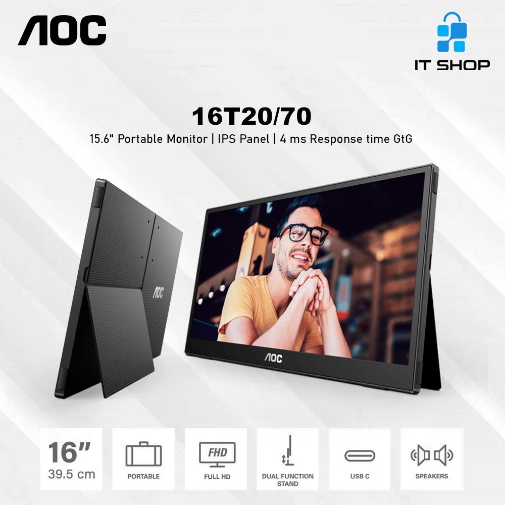 AOC 15.6 inch Portable Monitor 16T20/70