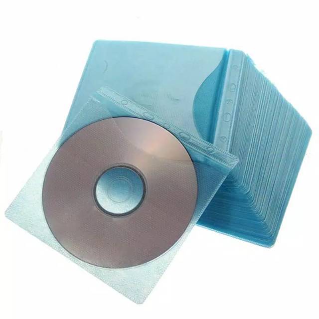 Plastik CD Transparan CD Sleeve Pelindung CD DVD Plastik Sampul CD