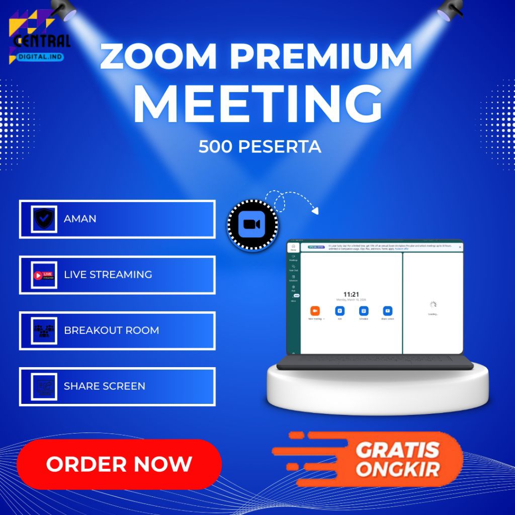 CDI_Zoom Premium Meeting - 500 , 1000 Peserta Masa Pemakaian 1 Bulan