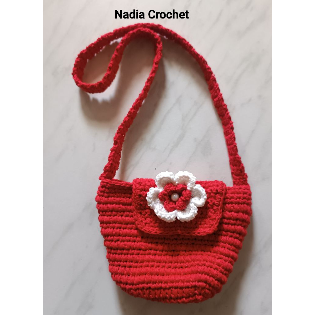 Tas Selempang Rajut Anak anak