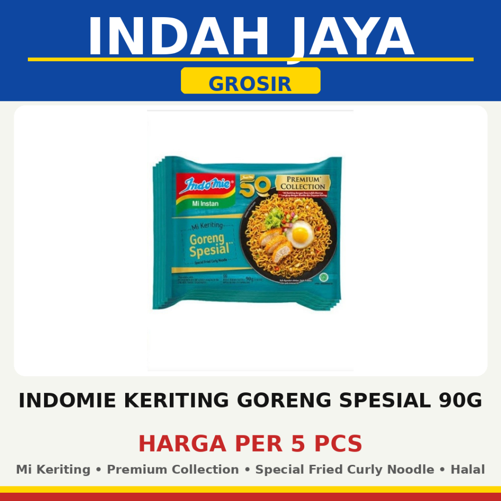 Indomie Premium Selection Mie Keriting Goreng Special 90g (5 PCS)