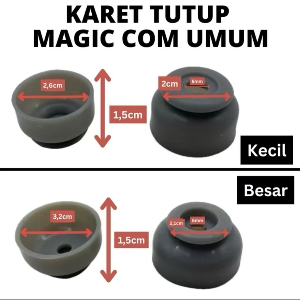 karet tutup magic com Besar dan Kecil universal | karet magicom berbagai merk