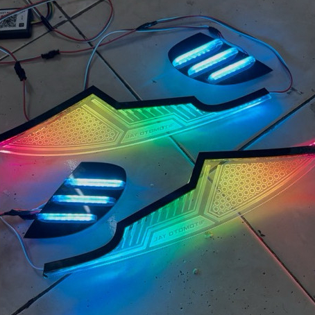 Garasi Biled Slimframe Alis Brio Mobilio Old + Cakar Slim Frame Akrilik RGB Original Custom