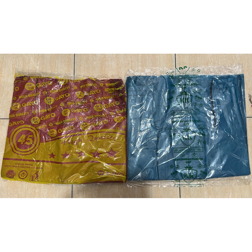 [1kg] tas kantongan plastik asoy jumbo ukuran 45  Gayo Warna  merah & Asoy 45 biru