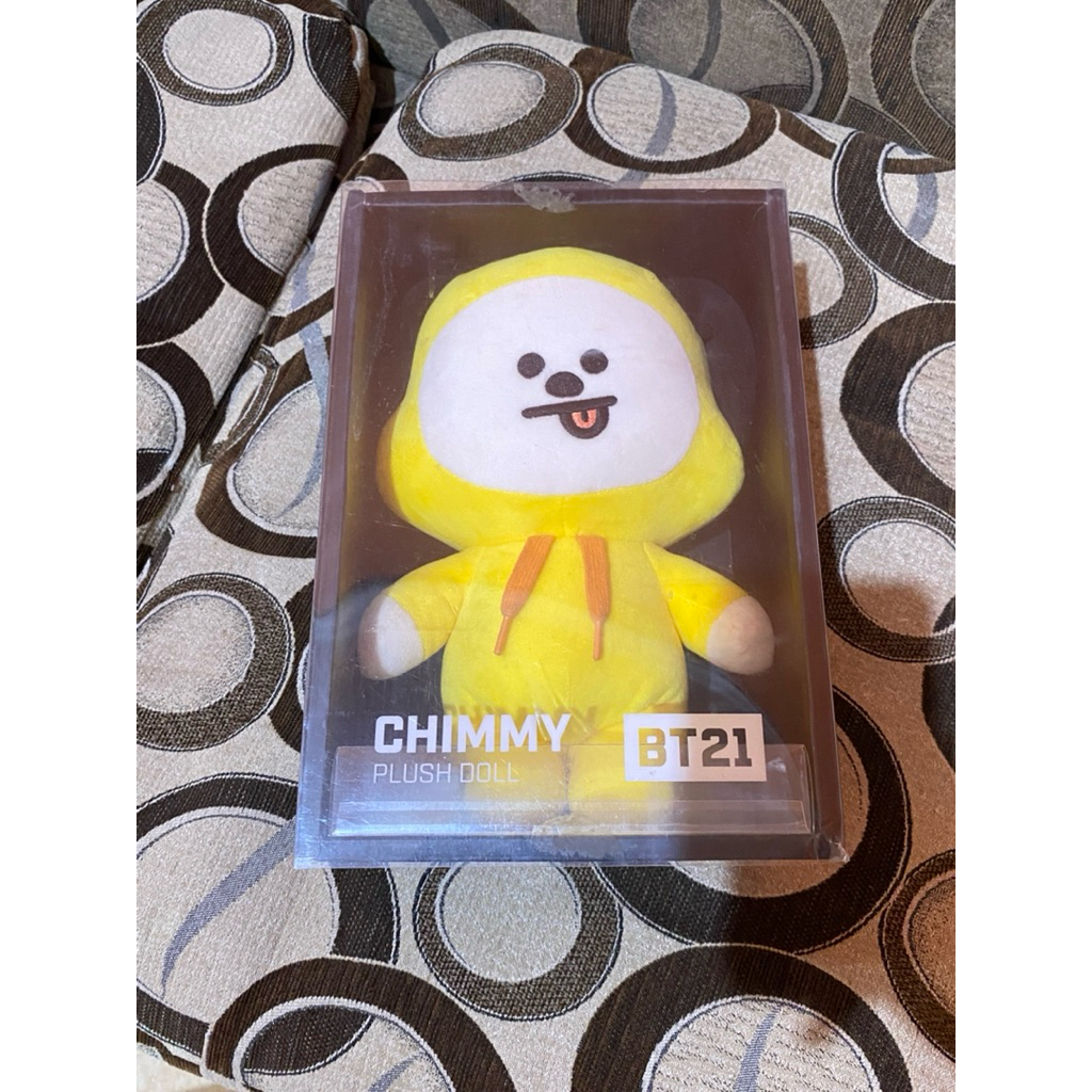 preloved ORIGINAL Merchendise BT21 OFFICIAL line friends CHIMMY DOLL medium (bonus pc random)