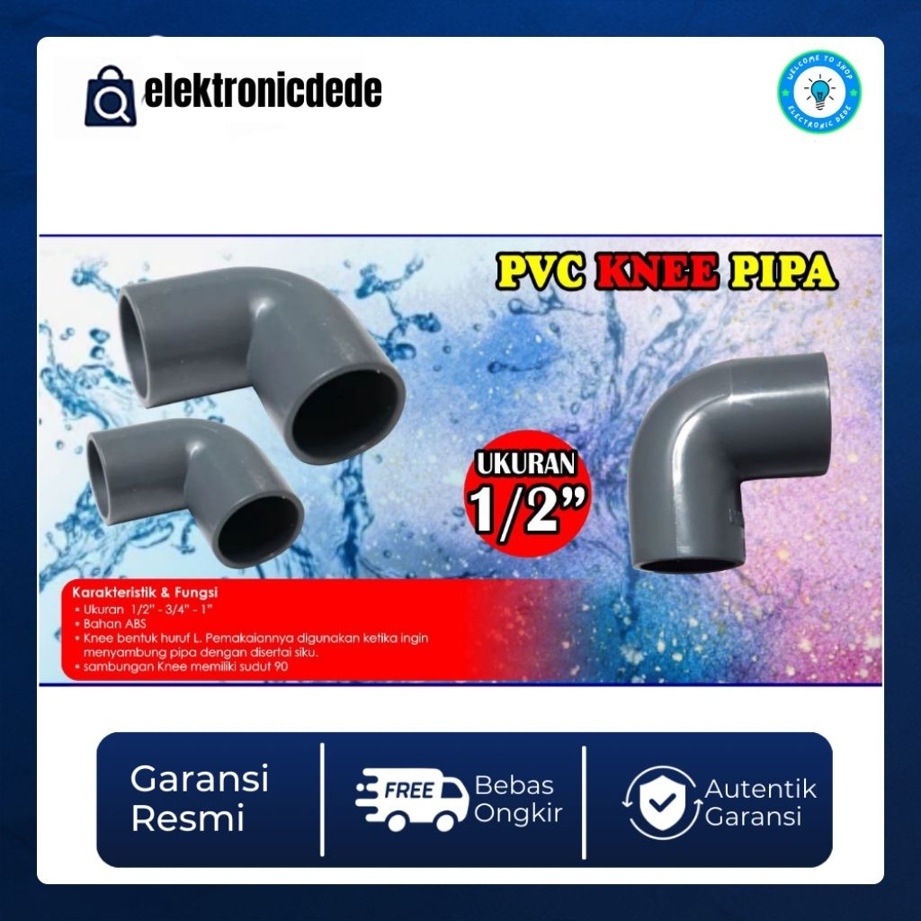 knee2 / sambungan pipa paralon