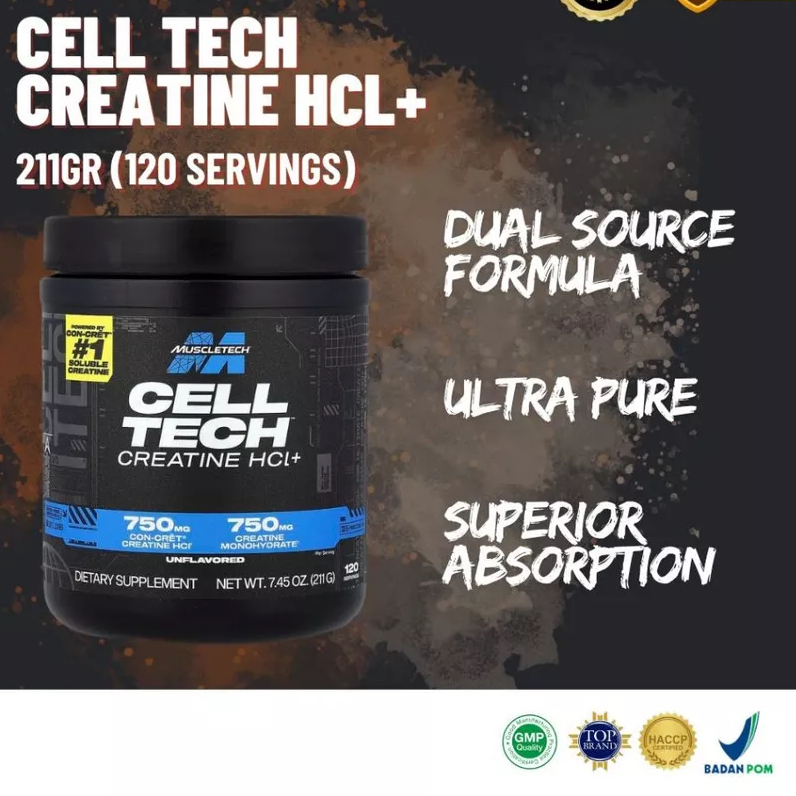 MUSCLETECH Celltech Creatine HCL+ 120 Serving
