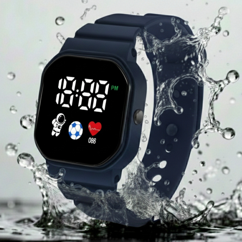 jam tangan anak laki-laki digital led anti air