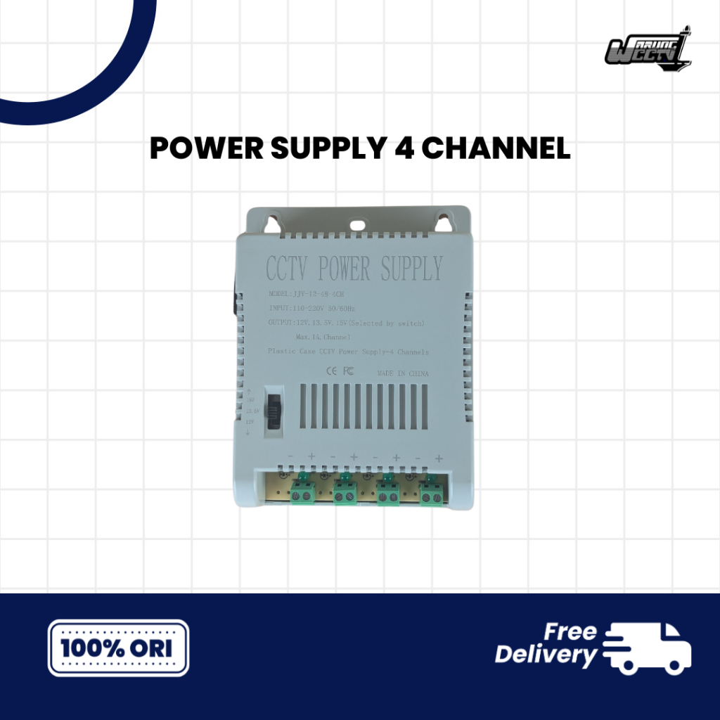 Power Supply CCTV Switching Weatherproof 4 Ch CCTV | POWER SUPPLY 4 CHANNEL