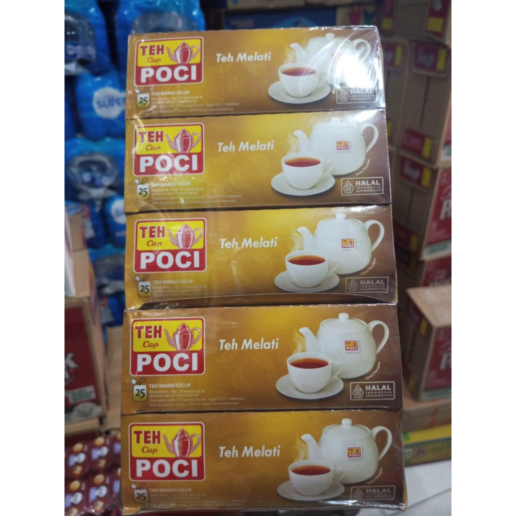 Teh celup poci melati 25bags / bubuk teh