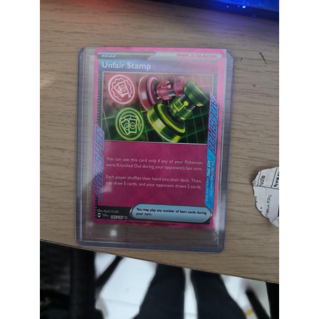 Unfair Stamp Kartu Pokemon TCG Asli 100%