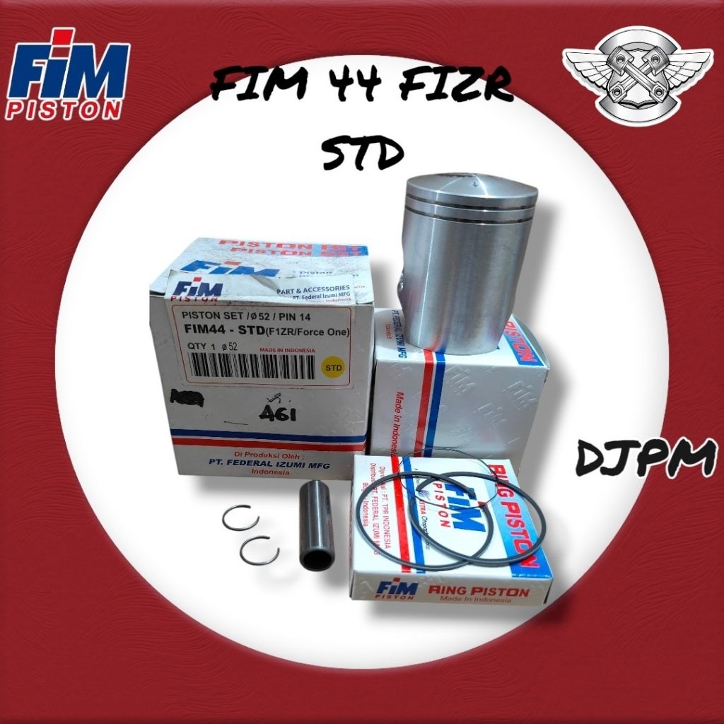 Piston Ring Seher Set Kit FIM 44 Yamaha Fizr Force 1 F1ZR Os Oversize Std 50 100 200 250 Pin 14