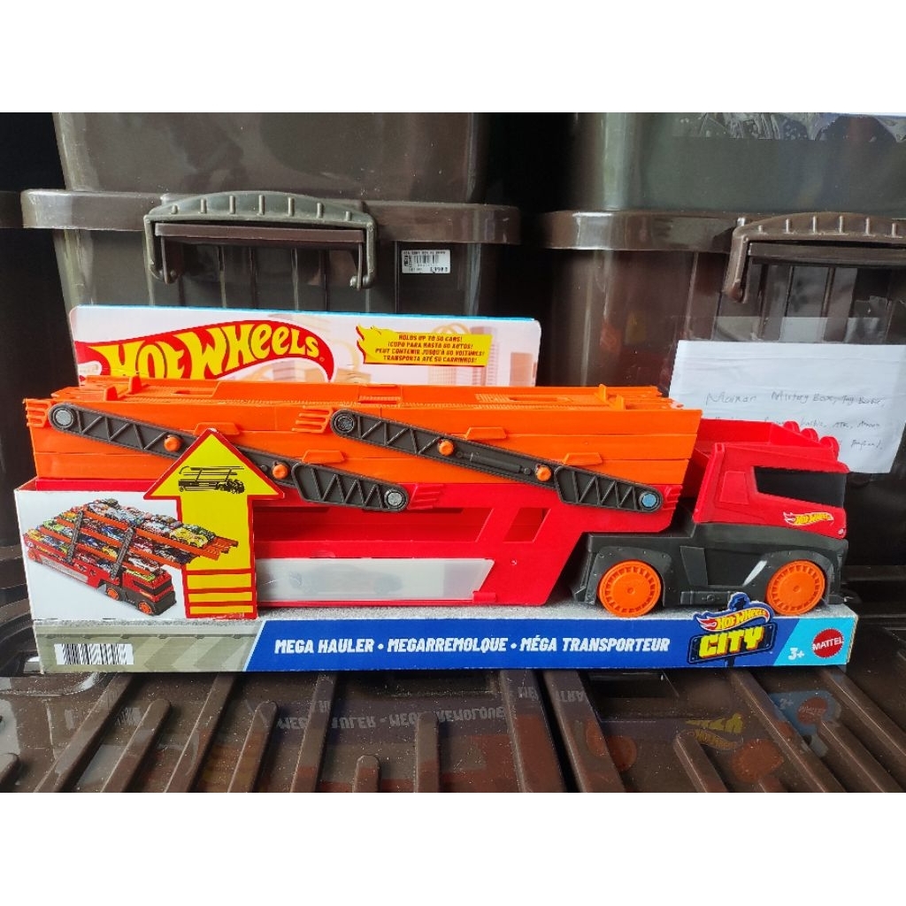 Hot wheels Mega Hauler truk mainan penyimpanan mobil hotwheels