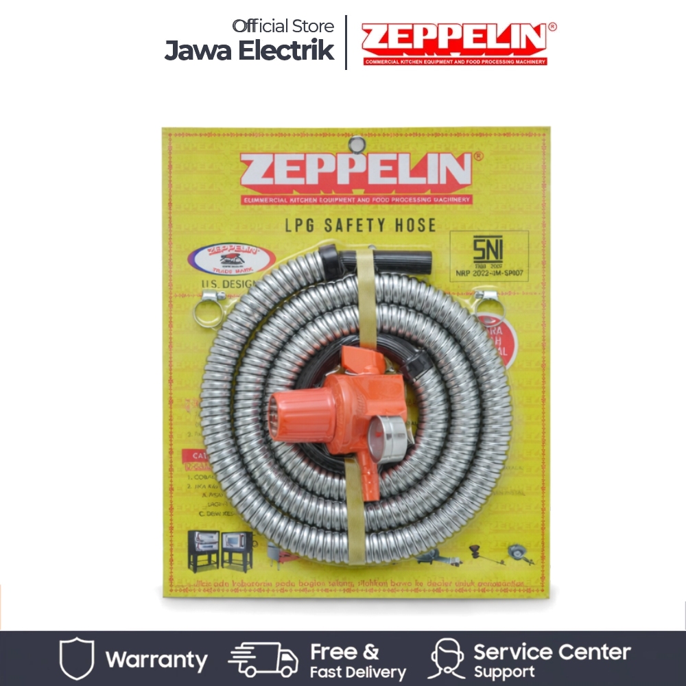 zeppelin Selang & Regulator Gas Zeppelin Meter Regulator Tekanan Tinggi promo