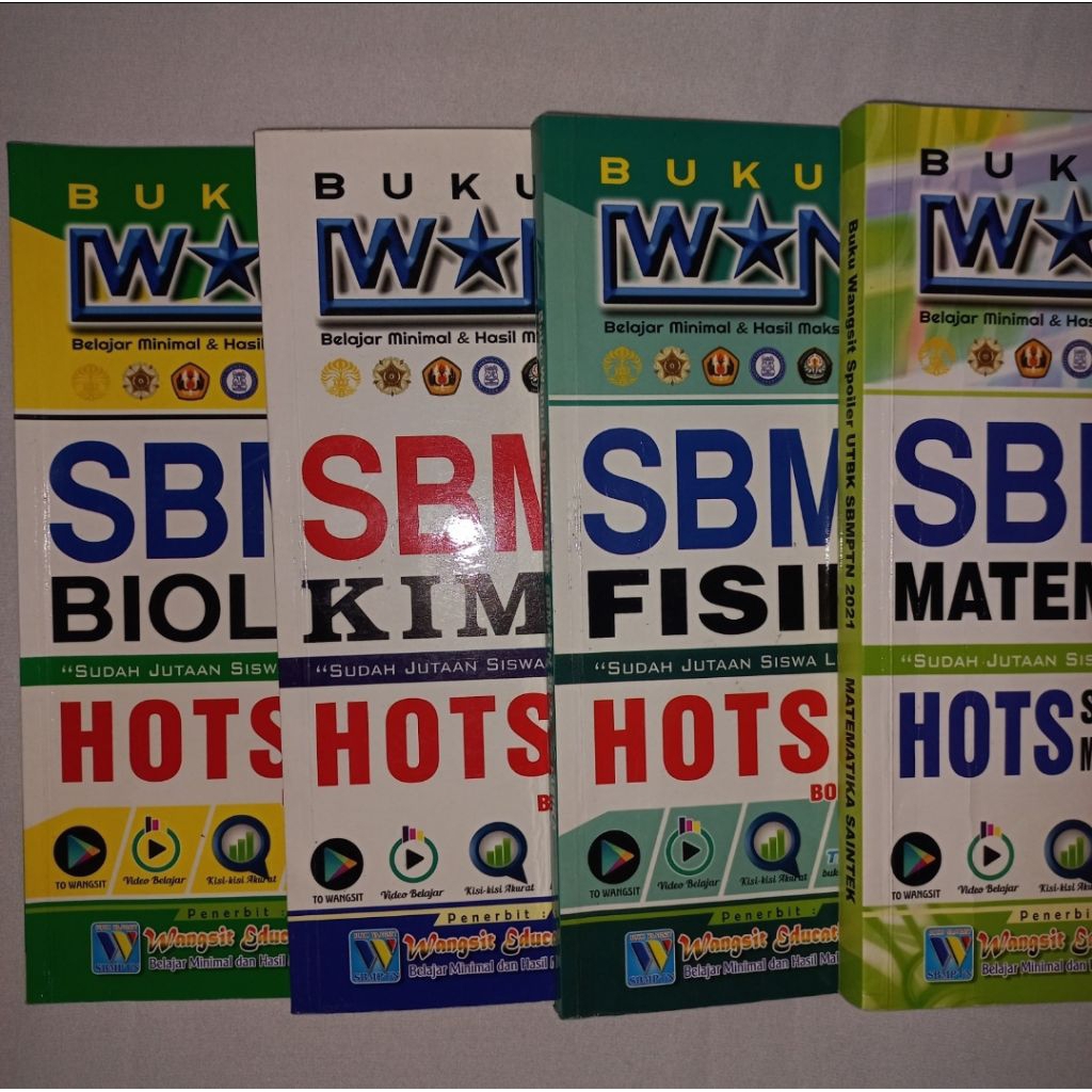 [Preloved] SET/BUNDLE Buku Wangsit SBMPTN SAINTEK | Buku Bekas