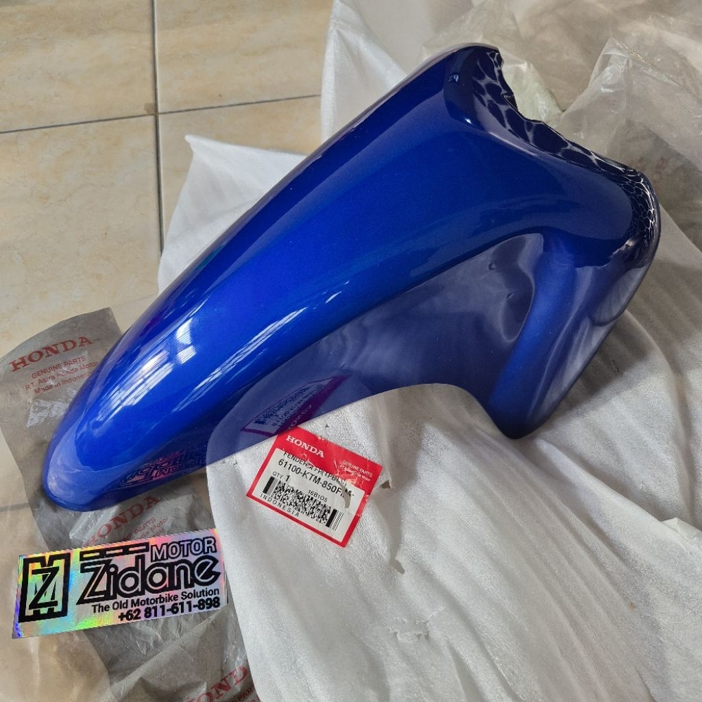 spakbor slebor sayap depan A supra X125 X 125 old lama biru original AHM 61100KTM850FMT