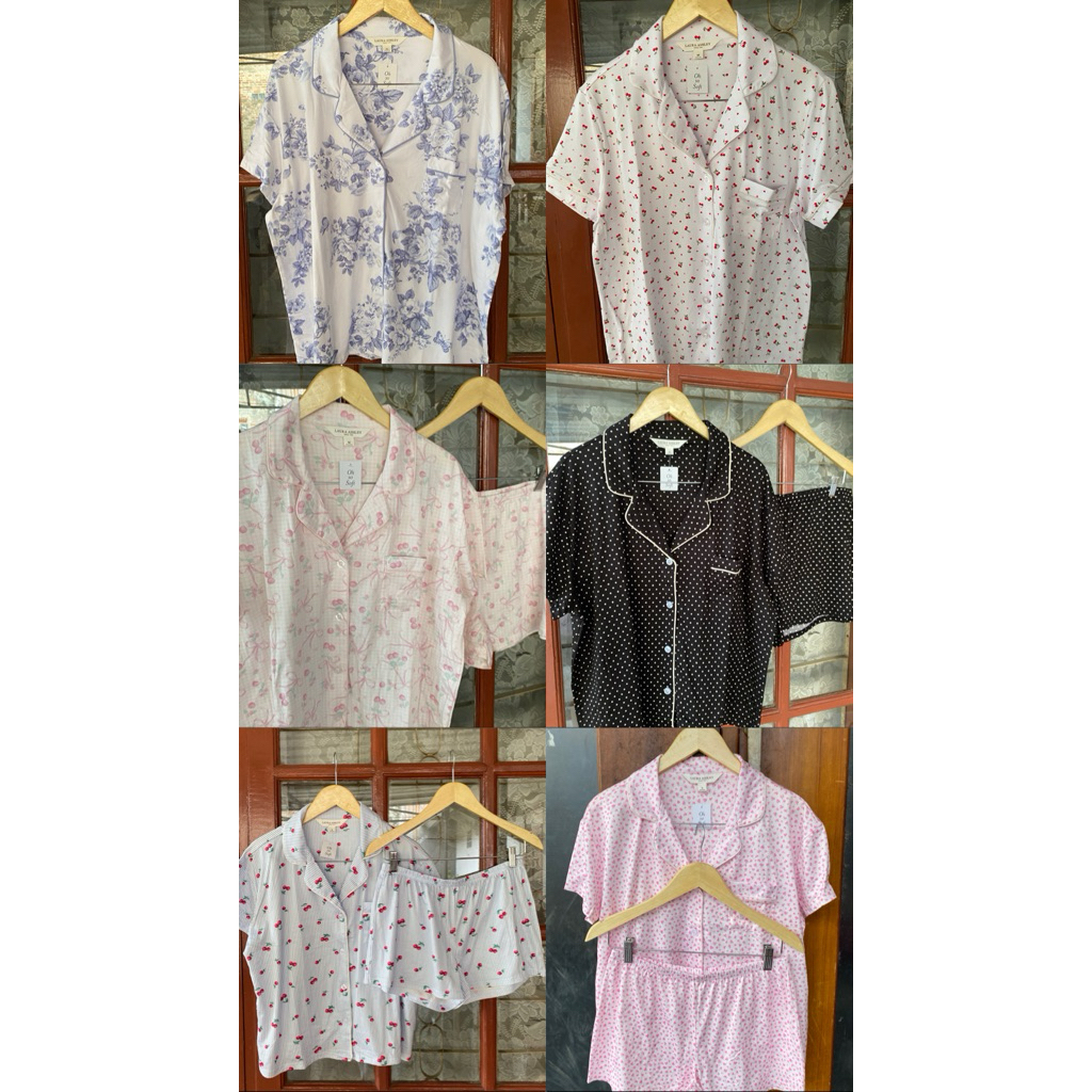 Piyama Laura Ashley - Pendek Pendek