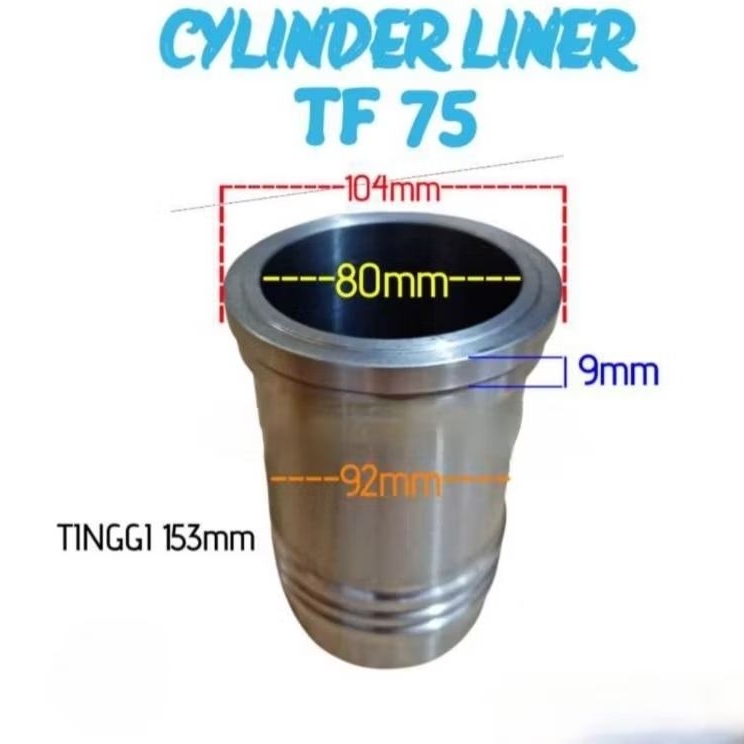 TF75 Cylinder liner boring diameter 80MM