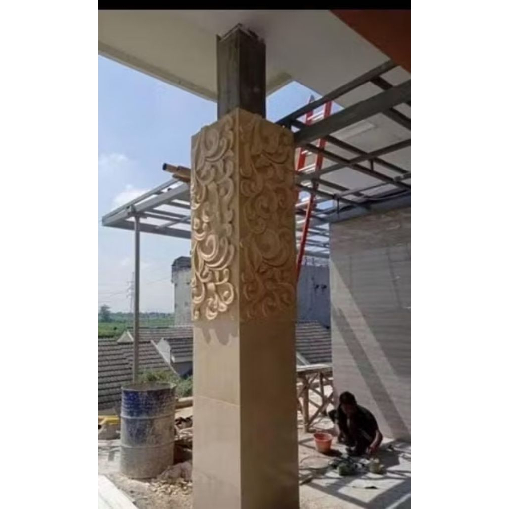 invoice sketsa ornamen pilar 30x70 8pc & jasa kirim