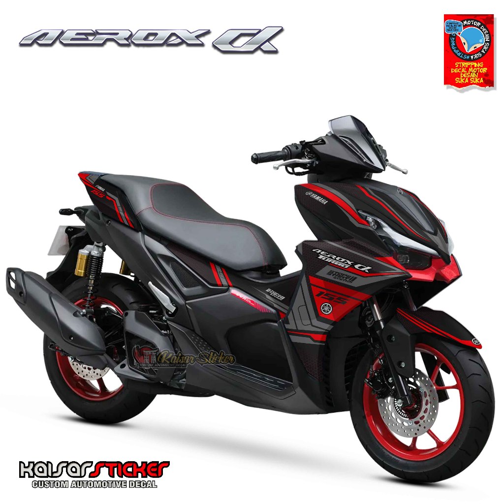 Terbaru COD Sticker Yamaha Aerox Alpha Turbo Full Body Sticker Decal Full Body Aerox Alpha Motif Rac