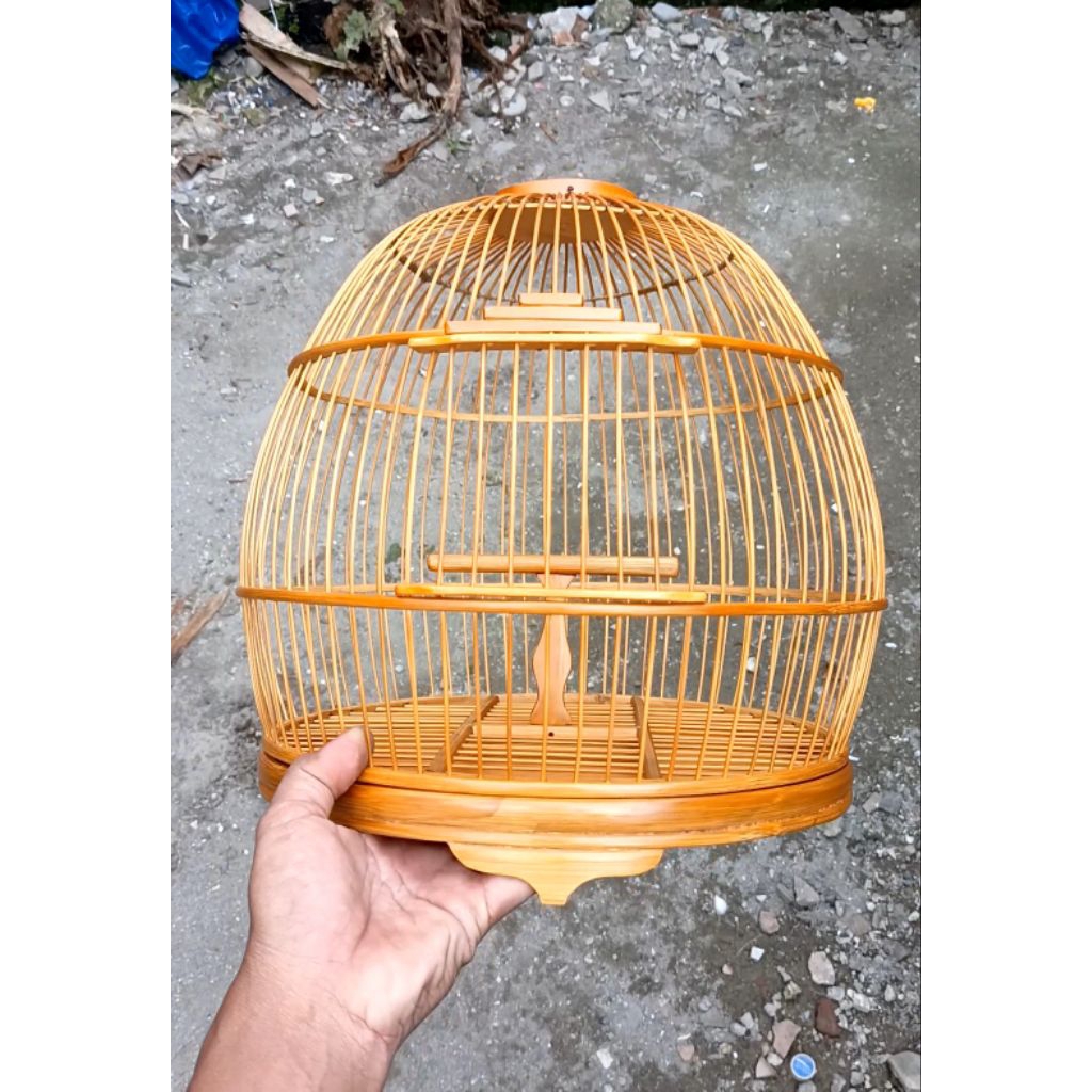 Sangkar burung perkutut minion fullset tangkringan T