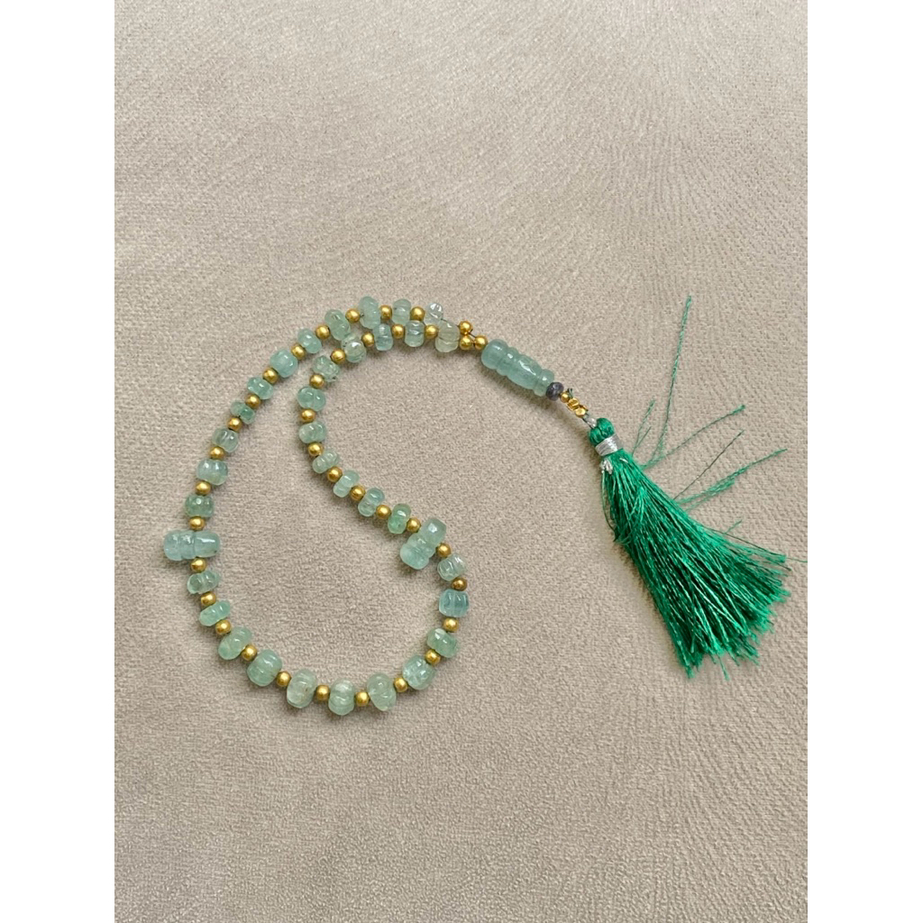 Batu Zamrud Colombia Tasbih Natural Nigerian Emerald Jamrud tasbih CT 69