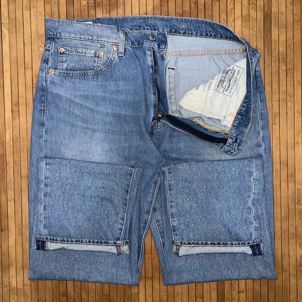 LEVIS 505 COOL MAX REGULAR FIT STRETCH CLASSIC BLUE DENIM JEANS